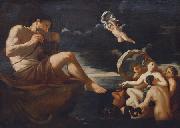 Galatea mit ihren Begleiterinnen vor Polyphem Johann Carl Loth